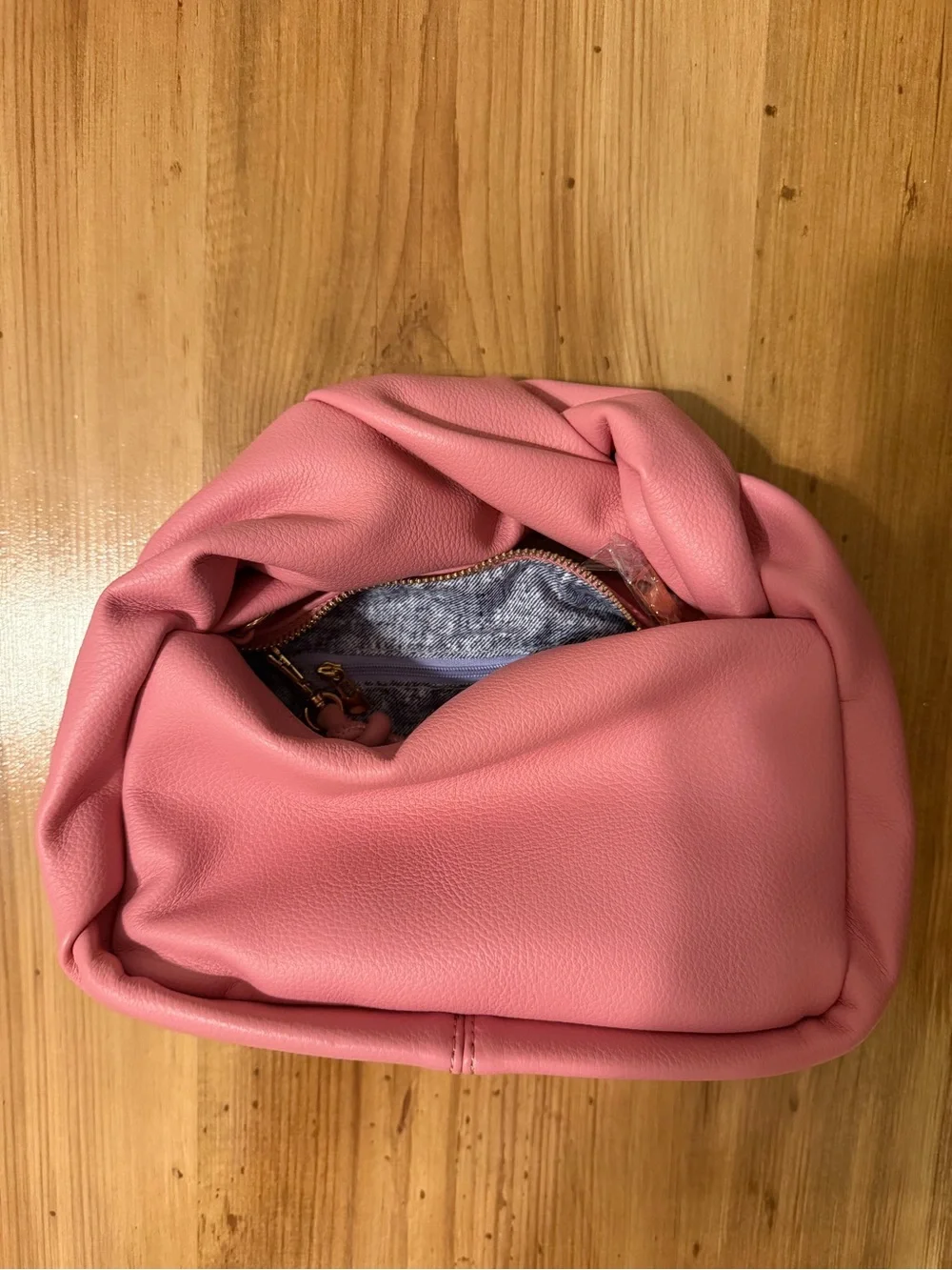 Soft Pink Knot-Top Women's Handbag